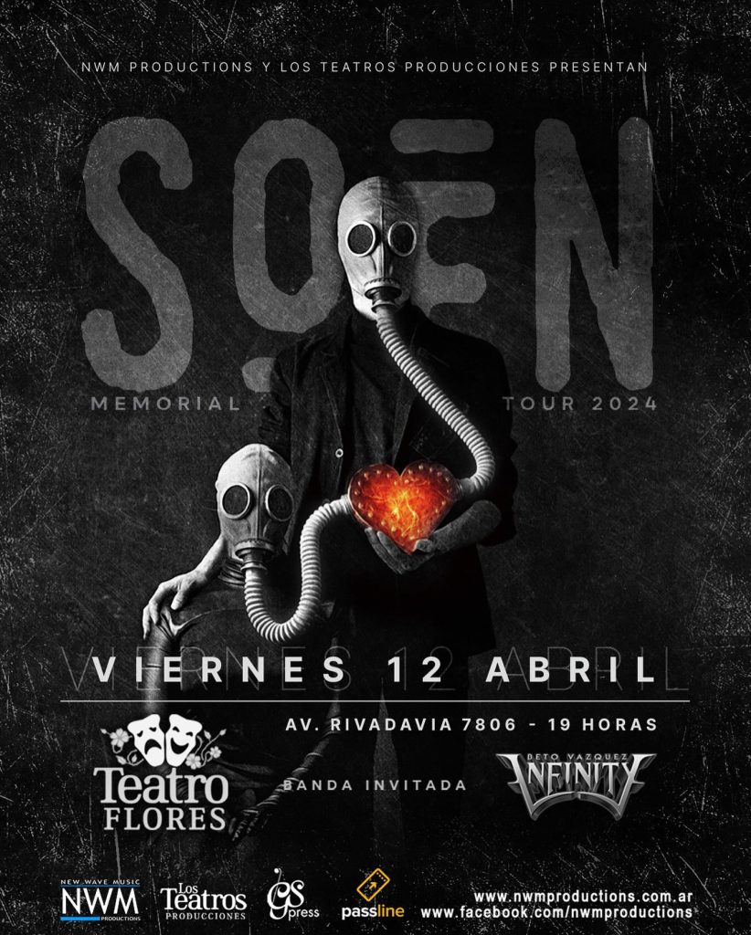 SOEN en Argentina! MEMORIAL TOUR 2024.