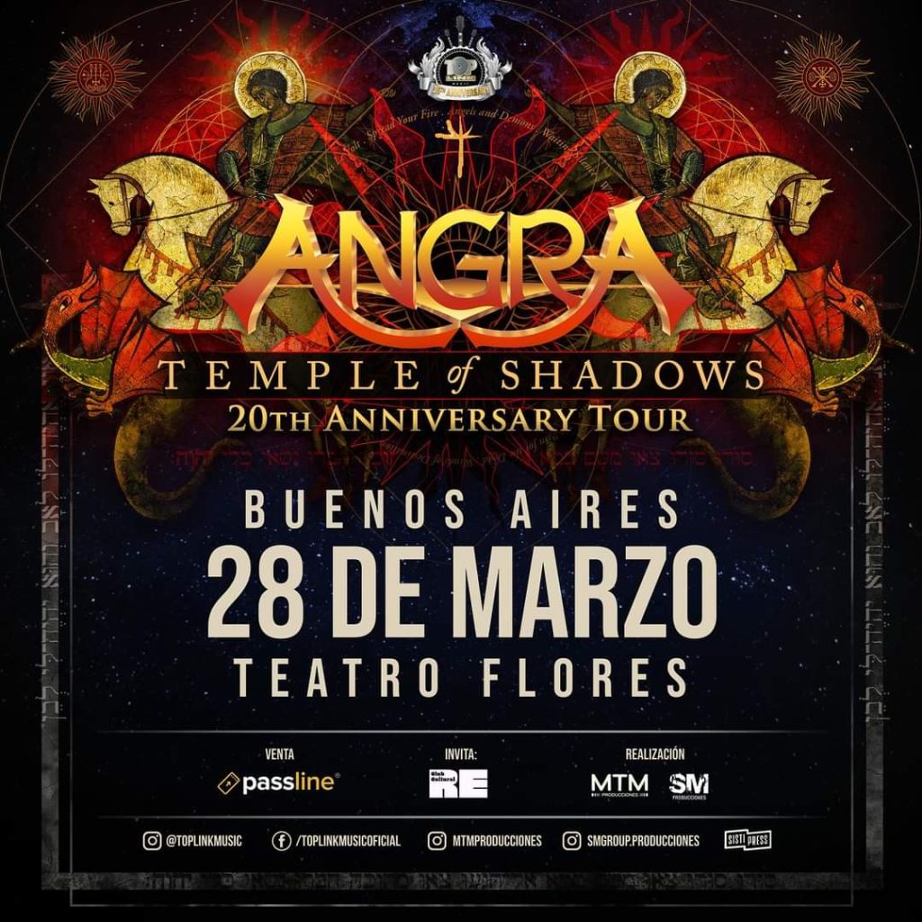 Angra anuncia regreso a la Argentina y luego tomara descanso