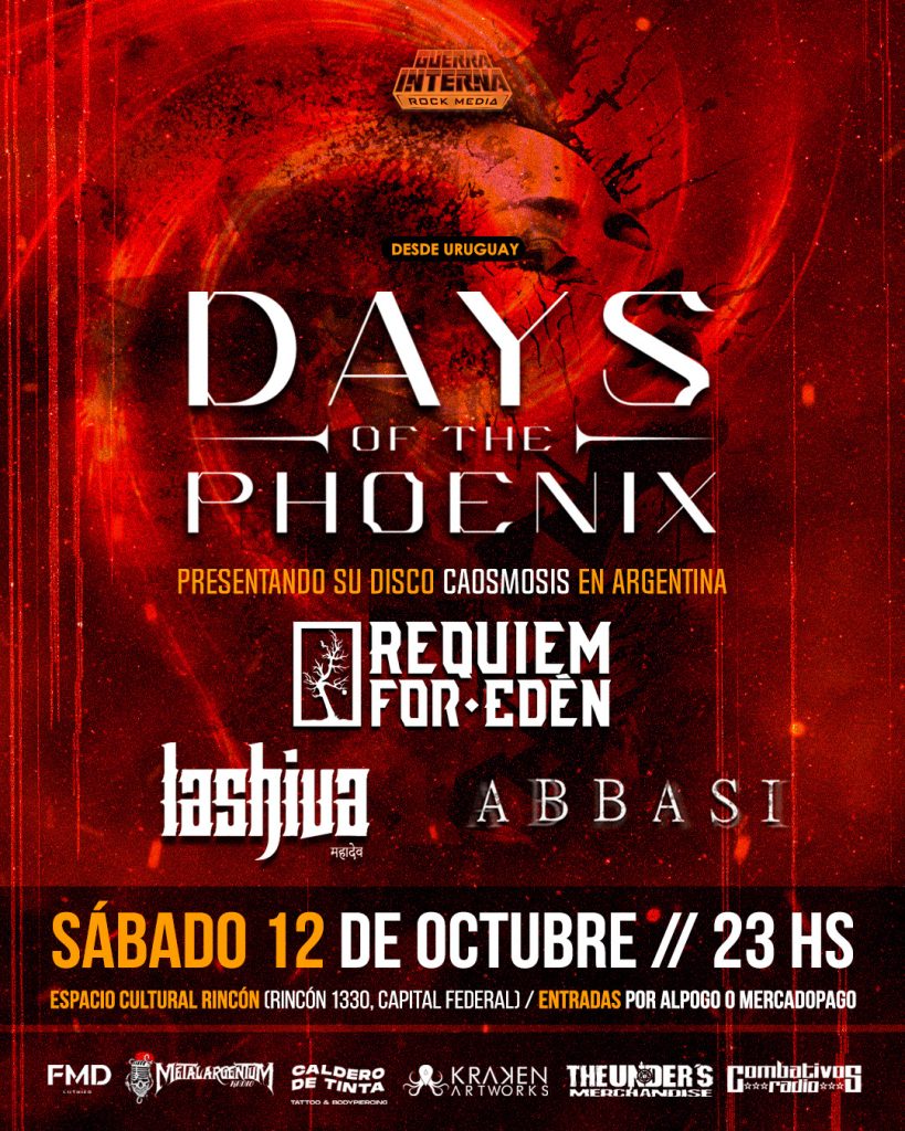 DAYS OF THE PHOENIX vuelve a los escenarios porteños