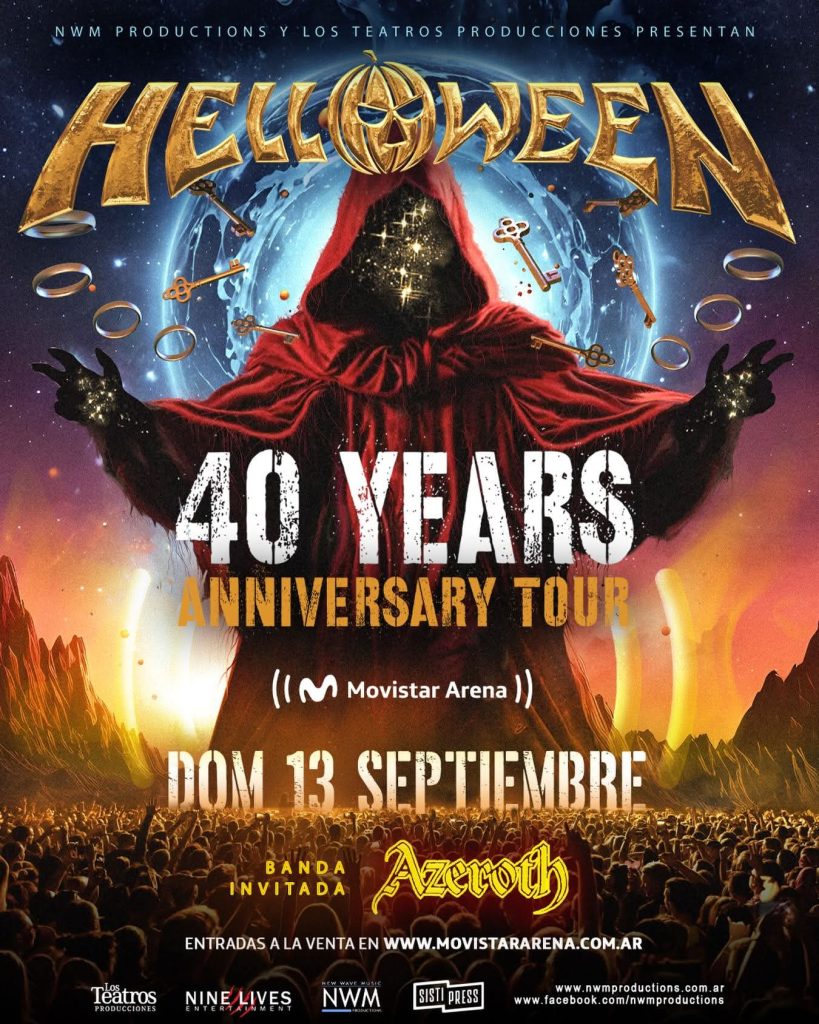 Helloween regresa a la Argentina a festejar sus 40 años de historia