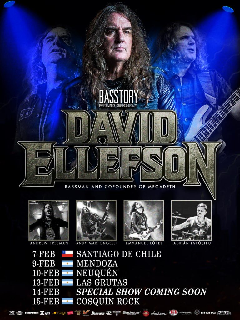 DAVID ELLEFSON en Argentina y Chile 2026!!