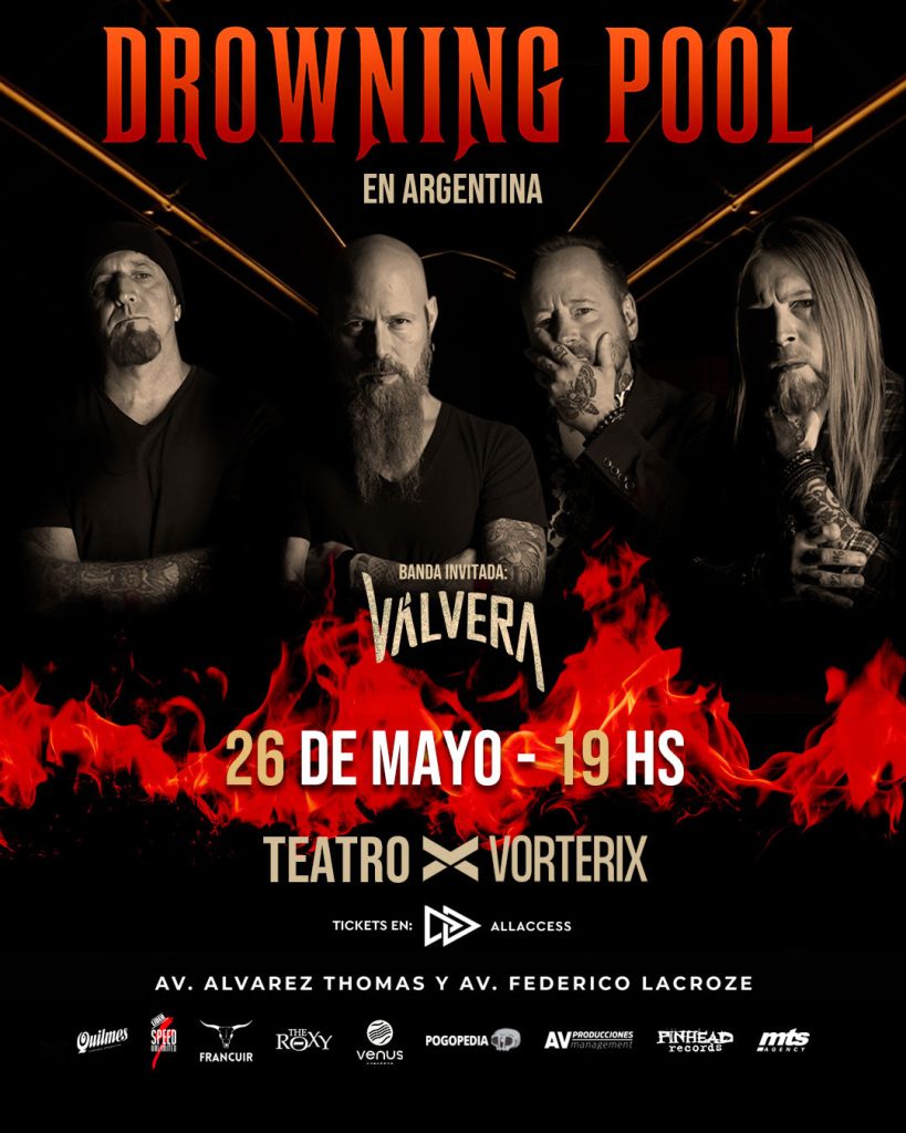 DROWNING POOL PRIMERA VEZ EN ARGENTINA