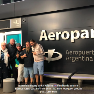 Liv Kristine HOY en Argentina 14 de julio